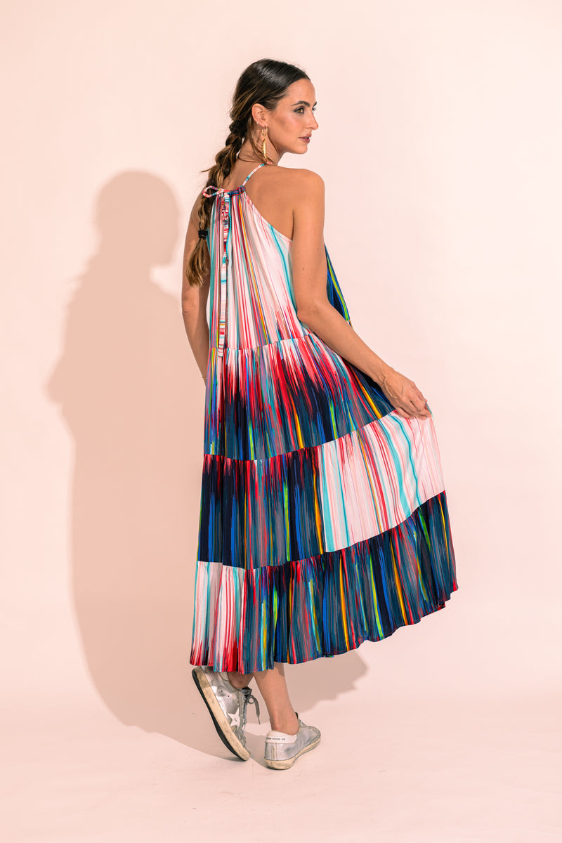 Guia Maxi Dress Multi Stripes