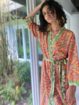 Vintage Kimono Peach Batik #3
