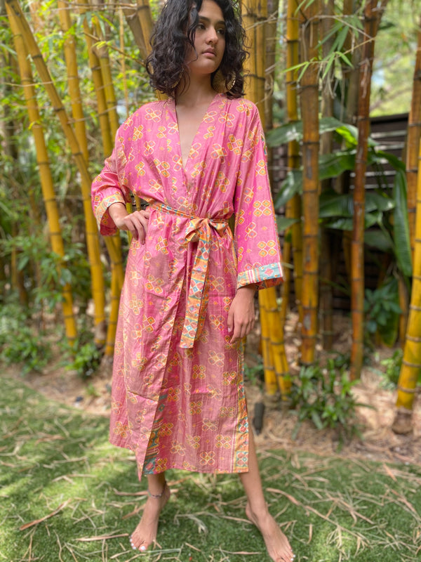 Vintage Kimono Pink Lollipop #4