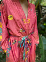 Vintage Kimono Strawberry Forrest #14
