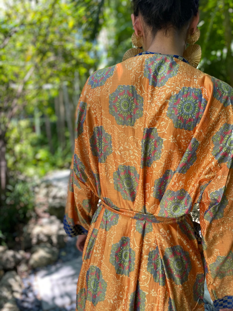 Vintage Kimono Orange Daytona #16