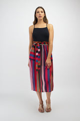 Lucci Midi Multi Stripe Skirt